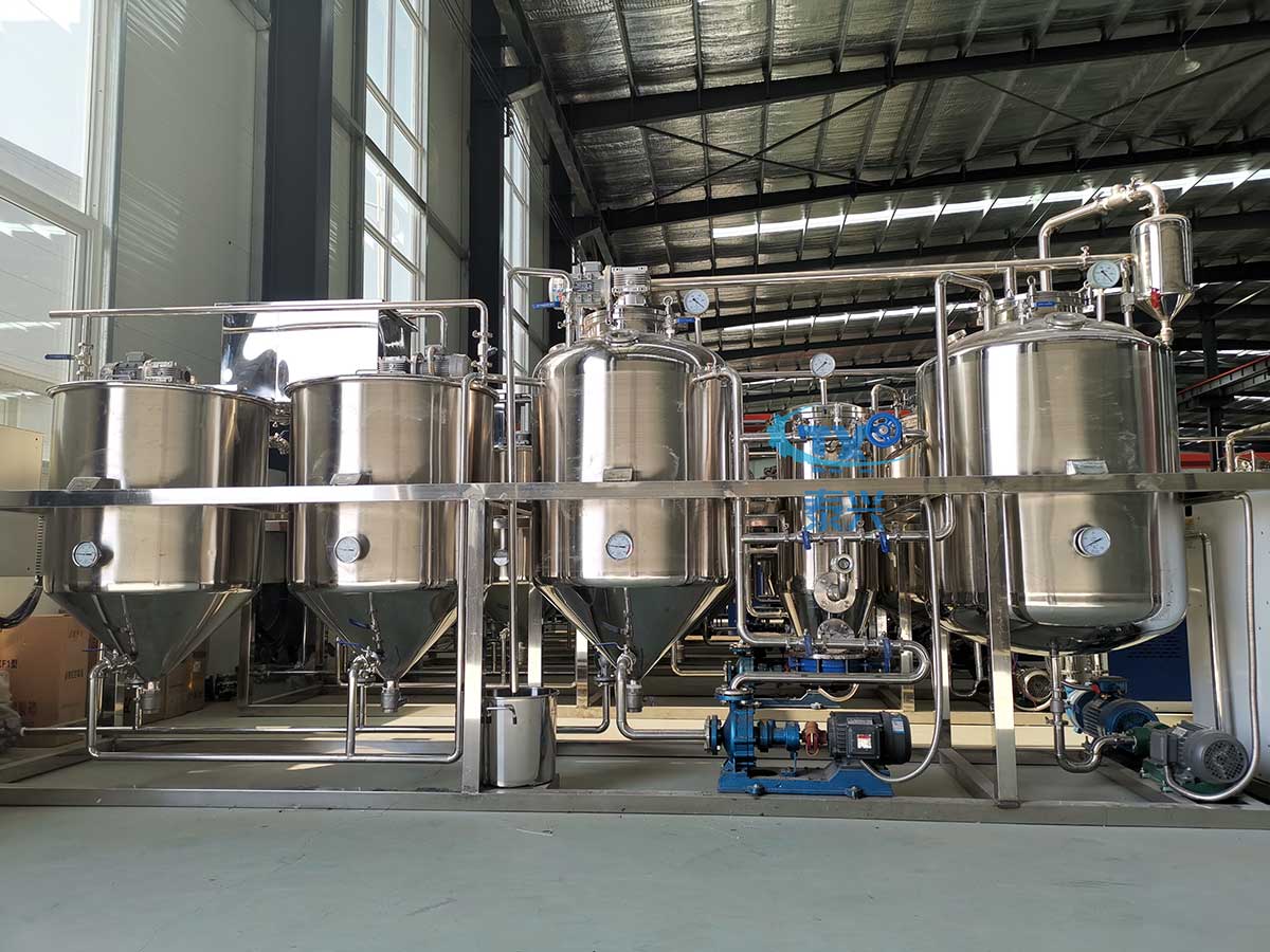 Modern production facility with advanced processing equipment